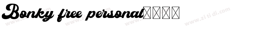 Bonky free personal字体转换